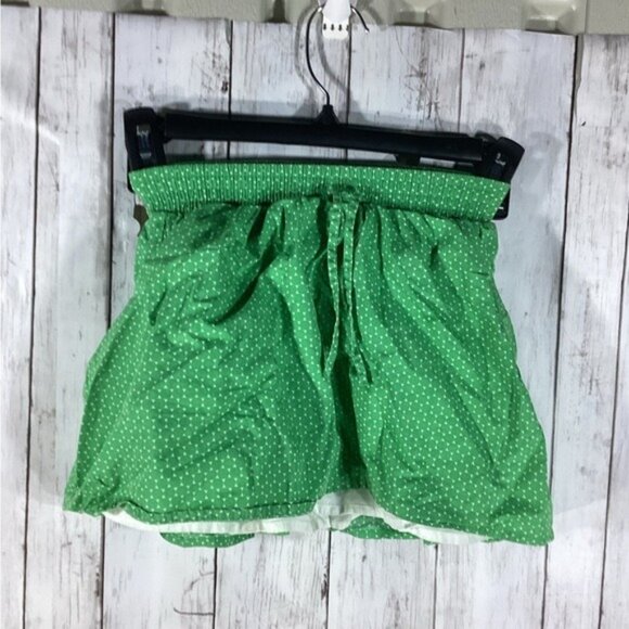 Country Club Chic Old Navy Girls Size 4t minimalist preppy Green Polka Dot Skirt - Picture 1 of 4